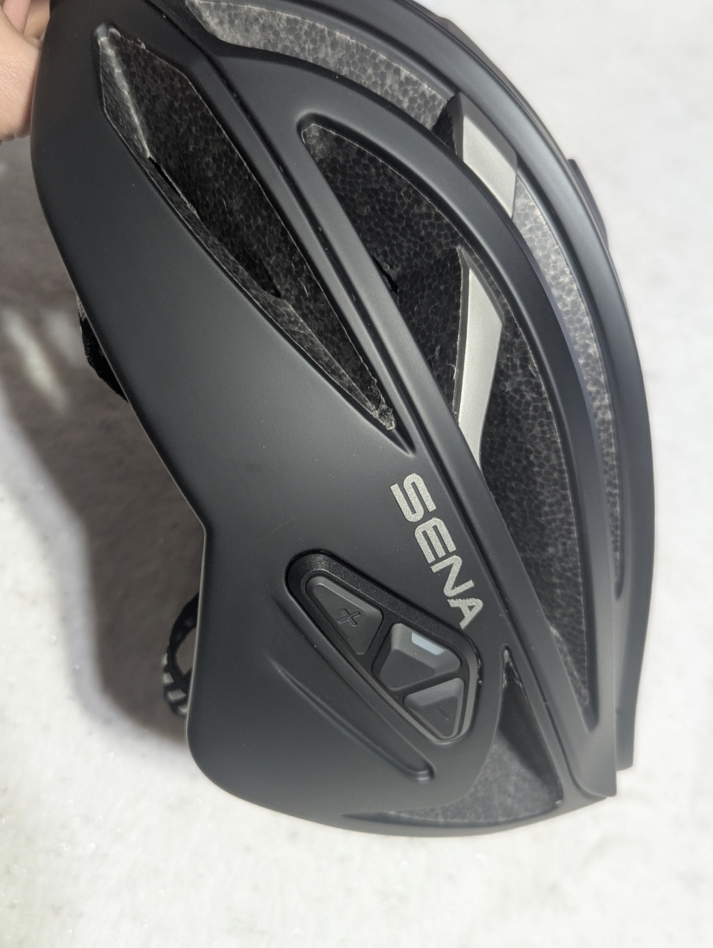 Sena R2 Smart Bluetooth Cycling Helmet Matte Black Medium Intercom LED